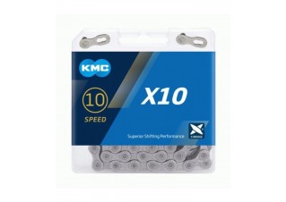 Ланцюг KMC X10 Grey 10 швидкостей 114 ланок сірий + замок