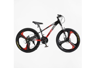 Велоcипед Спортивний Corso «Evolution» 24" дюймів рама алюмінієва 11``, обладнання Shimano 21 швидкість, зібран на 75%, в коробці